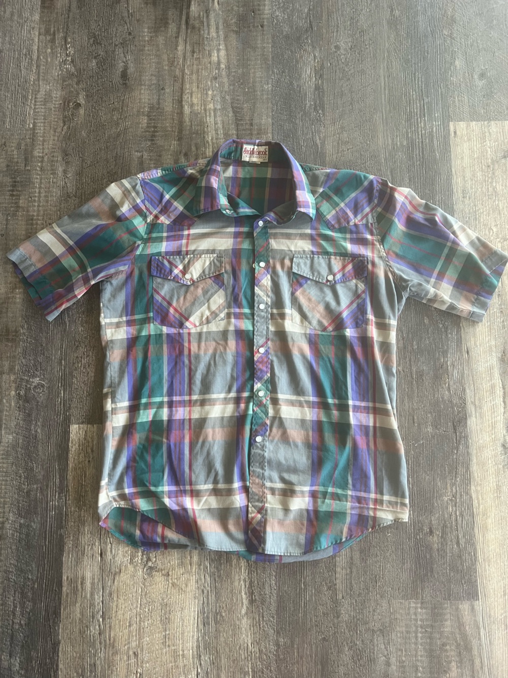 Vintage Pearl Snap Western Plaid